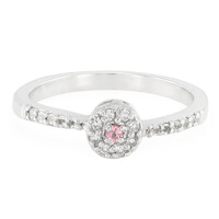 Bague en argent et Tourmaline rose