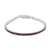 Bracelet en argent et Grenat Rhodolite