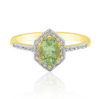 Bague en or et Grenat Tsavorite du Kenya (Adela Gold)