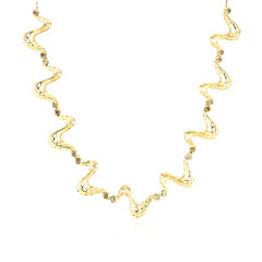 Collier en or et Diamant champagne I2 (Ornaments by de Melo)