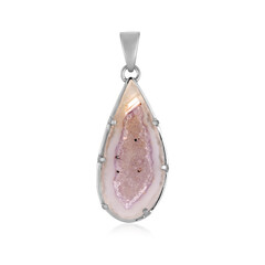 Pendentif en argent et Agate Druzy