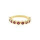 Bague en argent et Spinelle rouge noble