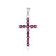 Pendentif en argent et Grenat Rhodolite