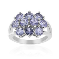 Bague en argent et Tanzanite non chauffée