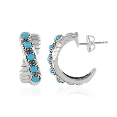 Boucles d'oreilles en argent et Turquoise Sleeping Beauty (Desert Chic)