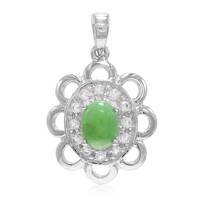 Pendentif en argent et Chrysoprase impériale