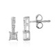 Boucles d'oreilles en argent et Zircon