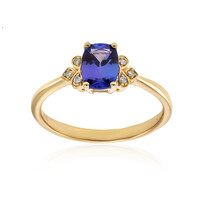 Bague en or et Tanzanite AAA