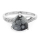 Bague en argent et Obsidienne Flocon-de-Neige