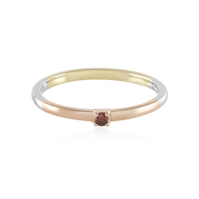 Bague en or et Diamant rouge I2