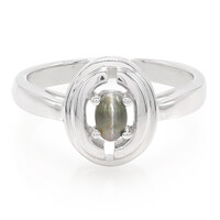 Bague en argent et Alexandrite œil-de-chat