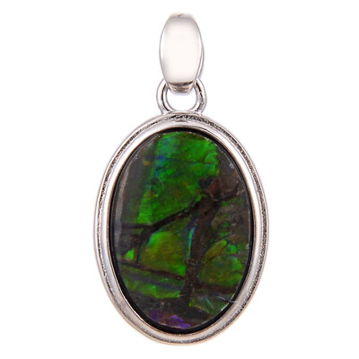 Pendentif en argent et Ammolite