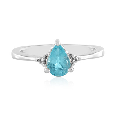 Bague en argent et Apatite bleue