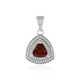 Pendentif en argent et Grenat Hessonite