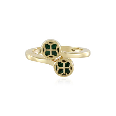 Bague en argent et Malachite