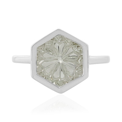 Bague en argent et Topaze blanche (MONOSONO COLLECTION)