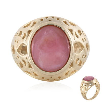 Bague en argent et Opale rose