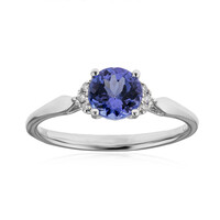 Bague en or et Tanzanite AAA