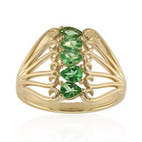 Bague en or et Tsavorite du Kenya AAA