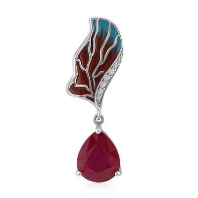 Pendentif en argent et Rubis de Bemainty (SAELOCANA)