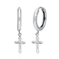 Boucles d'oreilles en argent et Diamant PK (H)