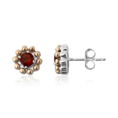 Boucles d'oreilles en argent et Citrine Madère (Granulieren)