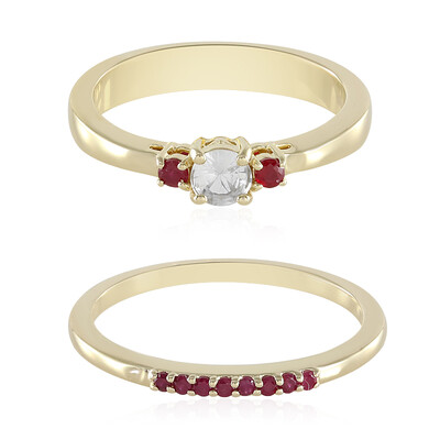 Bague en or et Saphir blanc (Adela Gold)