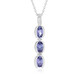 Collier en argent et Tanzanite