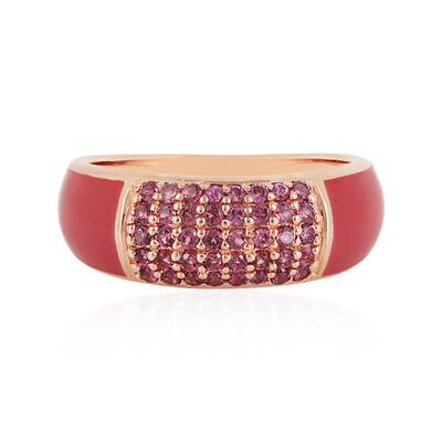 Bague en argent et Grenat Rhodolite