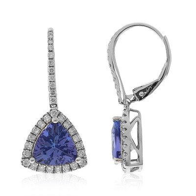 Boucles d'oreilles en or et Tanzanite AAA (CIRARI)