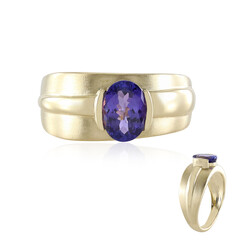 Bague en or et Tanzanite AAA (de Melo)