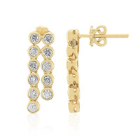 Boucles d'oreilles en or et Diamant SI1 (G)