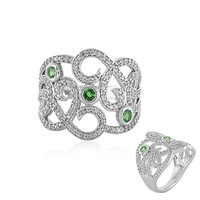 Bague en argent et Grenat Tsavorite (de Melo)