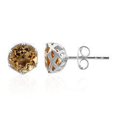 Boucles d'oreilles en argent et Citrine