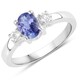 Bague en argent et Tanzanite