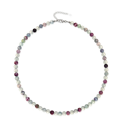 Collier en argent et Fluorite