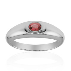 Bague en argent et Tourmaline rose du Brésil