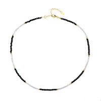 Collier en argent et Spinelle noir