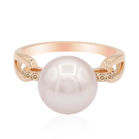 Bague en or et Perle Ming rose royal (TPC)