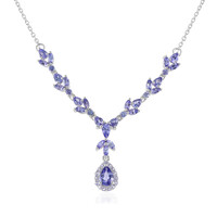 Collier en argent et Tanzanite