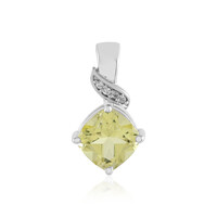 Pendentif en argent et Quartz citron