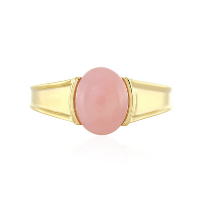 Bague en argent et Opale rose