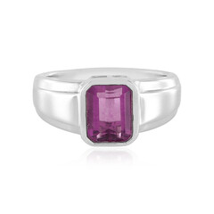 Bague en argent et Fluorite rose (KM by Juwelo)