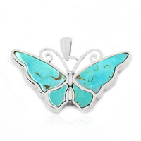 Pendentif en argent et Turquoise de Tyrone (Anne Bever)