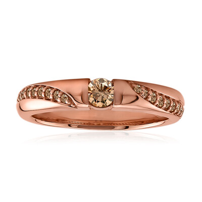 Bague en or et Diamant rose de France VS1 d'Argyle (Annette)