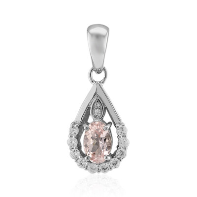 Pendentif en argent et Morganite de Madagascar