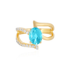 Bague en argent et Topaze Paraiba