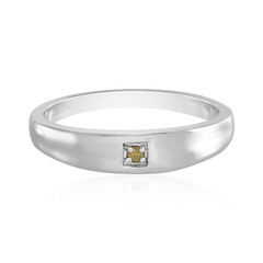 Bague en argent et Diamant jaune I3