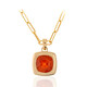 Collier en or et Grenat mandarine AAA (CIRARI)