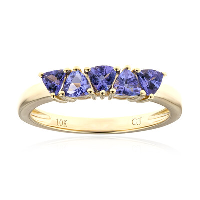 Bague en or et Tanzanite AAA